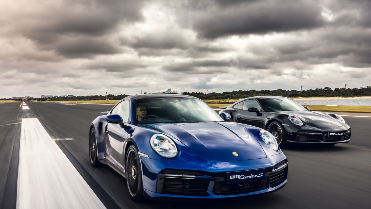 Porsche 911 Turbo S, Launch Control event, Sydney Airport, 2020, Porsche Cars Australia